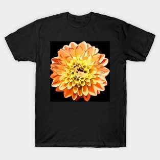 Orange and Yellow Flower | Floral Art T-Shirt